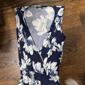 VENUS Midnight Blue Floral jumpsuit